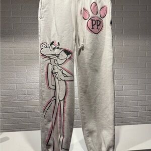 Pink Panther White Joggers